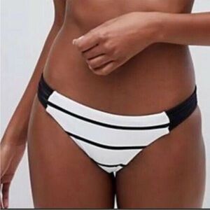NWT Seafolly white castaway stripe bottom 2 US